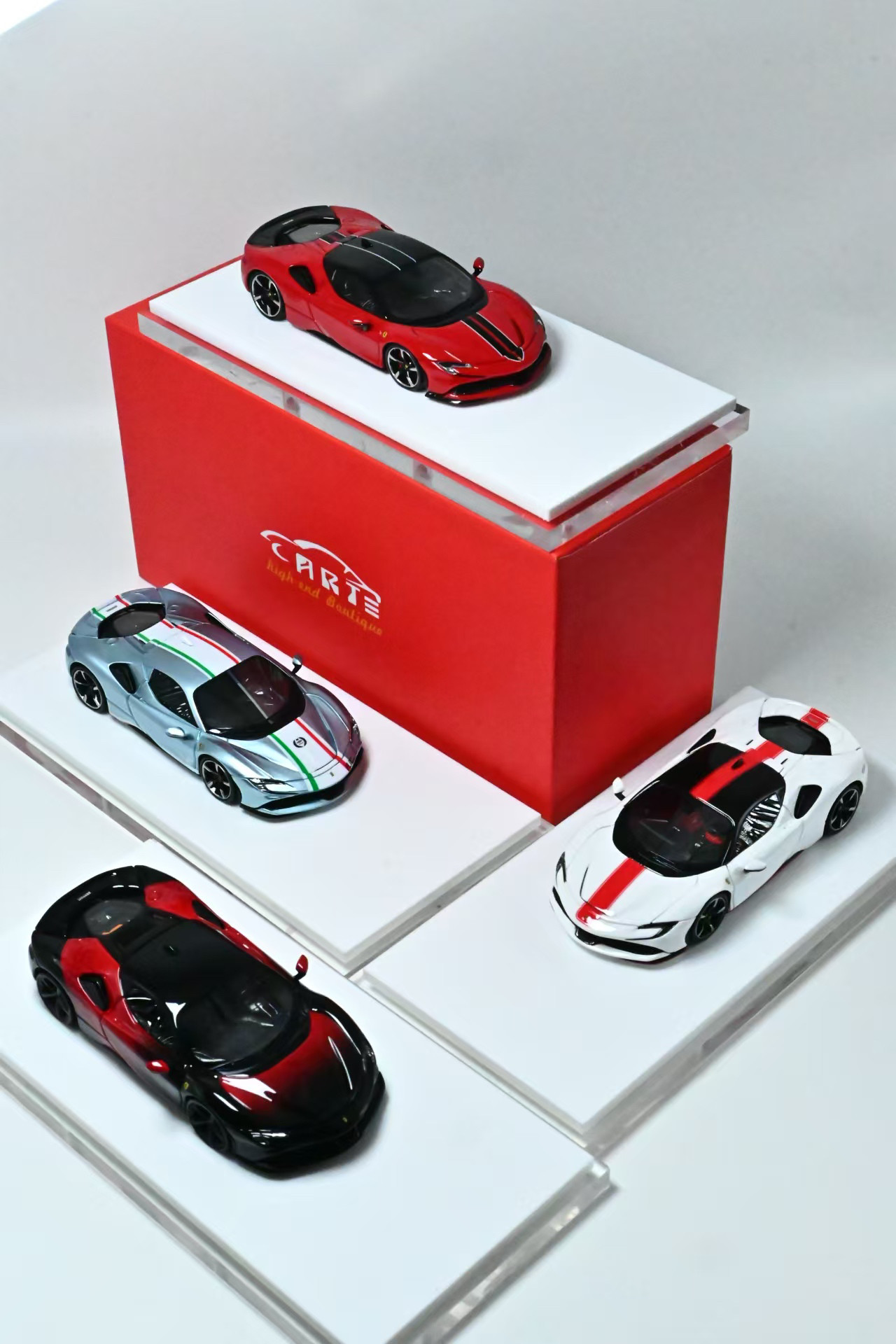 ART model 1:64 法拉利 Ferrari SF90 超级跑车 限量树脂汽车模型