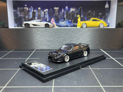 MicroTurbo 1:64 尼桑S13 Silvia 180SX 改装版 合金汽车模型收藏