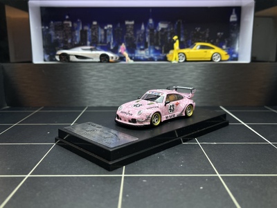 原厂定制版1:64保时捷911 RWB993魔爪砖叔汽车模型合金限量版