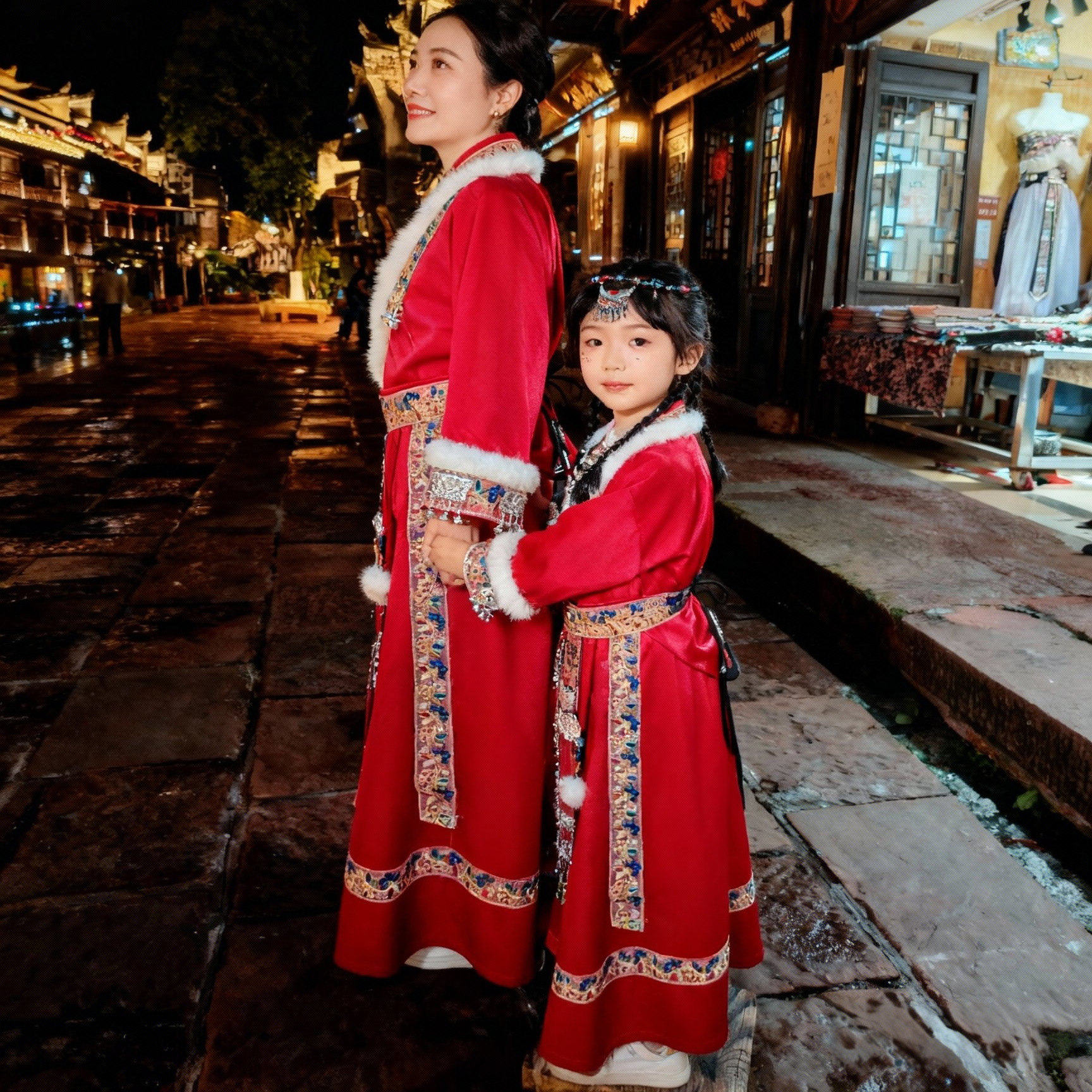 儿童藏族风演出服套装