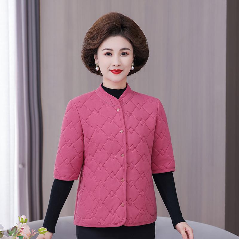 中老年女小棉袄加绒保暖马夹