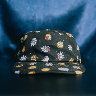 瑞克和莫蒂RICK AND MORTY鸭舌帽黑男女棒球帽ins嘻哈帽