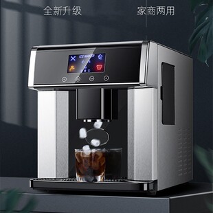 跨境出口全英文圆冰日产15公斤制冰冷水一体机家用台式方形制冰机