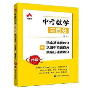 【正版包邮】 中考数学三百分:稳拿基础题百分+巩固中档题百分+突破压轴题百分 彭林 上海社会科学院出版社