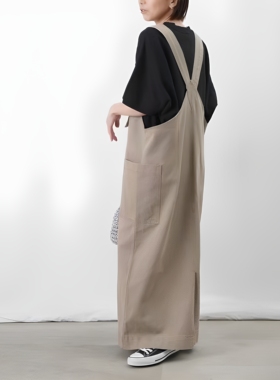 【ATPLAL】LUCA日本原单潮牌纯棉水洗牛仔面料背带裙简约休闲风