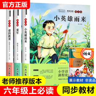 全套3册 爱的教育小英雄雨来童年书高尔基全集原著完整版管桦六年级必读正版课外书阅读书籍快乐读书吧上册小学老师推荐经典书目