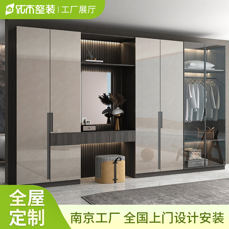 橱柜兔宝宝衣柜门全屋定制家具整定制平开门衣柜
