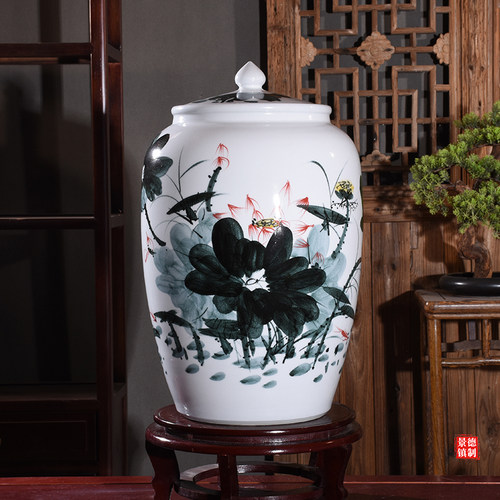 高温陶瓷陶瓷米缸景德镇
