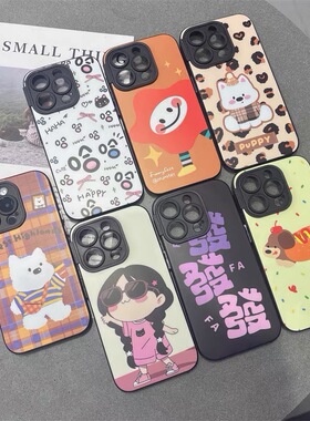 适用华为MATE70萌彩Pura70系列NOVA13荣耀300 X60畅玩60PLUS畅享70X彩绘磨砂肤感独立金属按键IMD手机壳批发