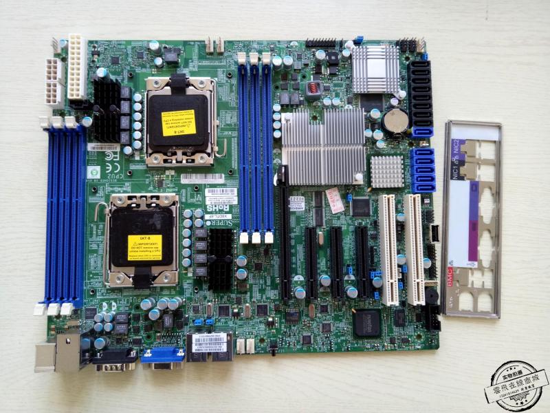 原装超微X8DTL-6 6F双路1366针 支持5600系列服务器 工作站主板