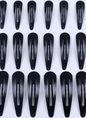 发夹女夏后脑勺碎发夹子黑色发卡水滴夹简约侧边刘海前夹bb夹发饰