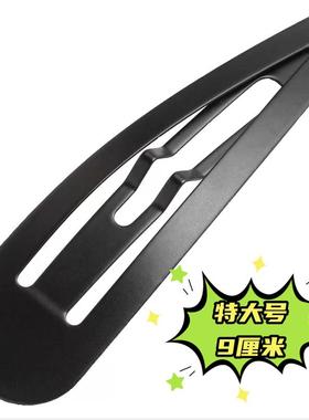 黑色bb夹水滴发夹女侧边刘海前额简约顶夹头顶碎发夹前夹边夹卡子