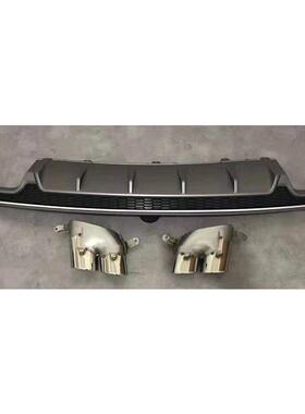 适用奥迪S6后唇A6L改装后唇新C7PAS6四出尾喉后排气运动款2016-18