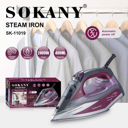 出口SOKANY11019电熨斗家用自动断电蒸汽烫斗手持烫斗STEAM IRON
