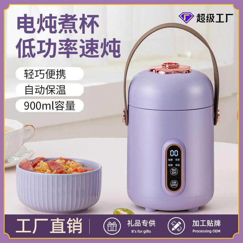 多功能小型电炖锅学生宿舍智能煮花茶养生杯全自动便携保温焖烧杯