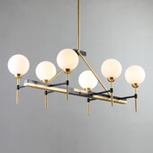 全铜后现代吊灯 样板房餐厅吧台卧室书房轻奢吊灯 极简设计师个性