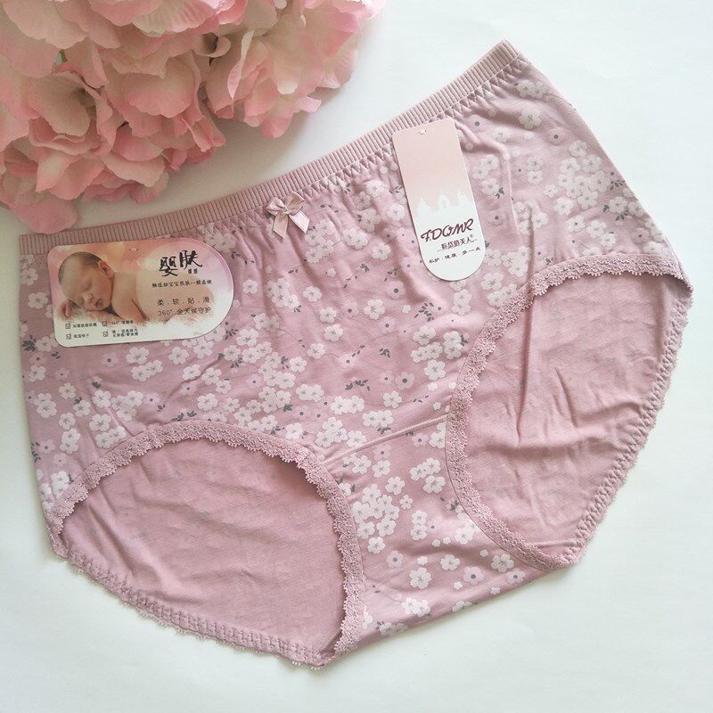 特价6条包邮粉岱俏美俏女士内裤碎花莫代尔少女花朵女三角裤h7656