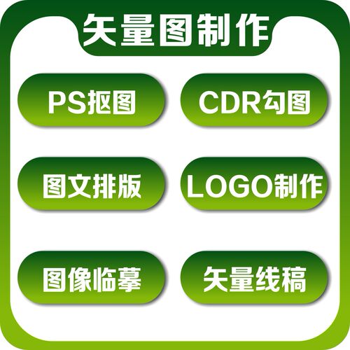 矢量图制作LOGO临摹CDR抠图DXF雕刻线稿图位图转矢量PLT
