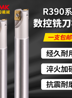 数控直角台肩精铣刀杆R390-11/17淬火加硬加工中心抗震立铣刀杆