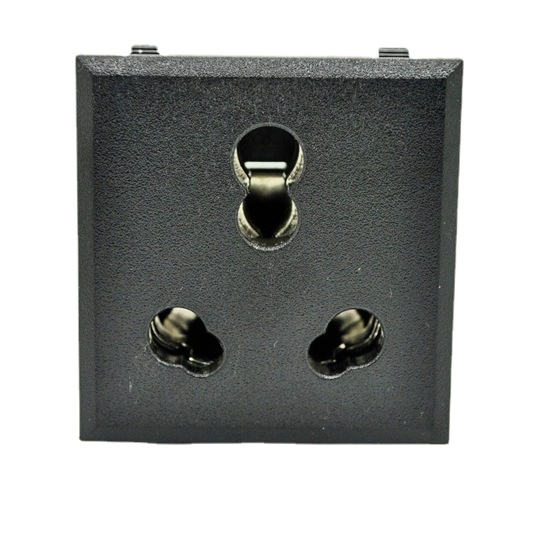 大小南非标插座端子 方形印度电源座子模块 250V 6/16A XD-122-A