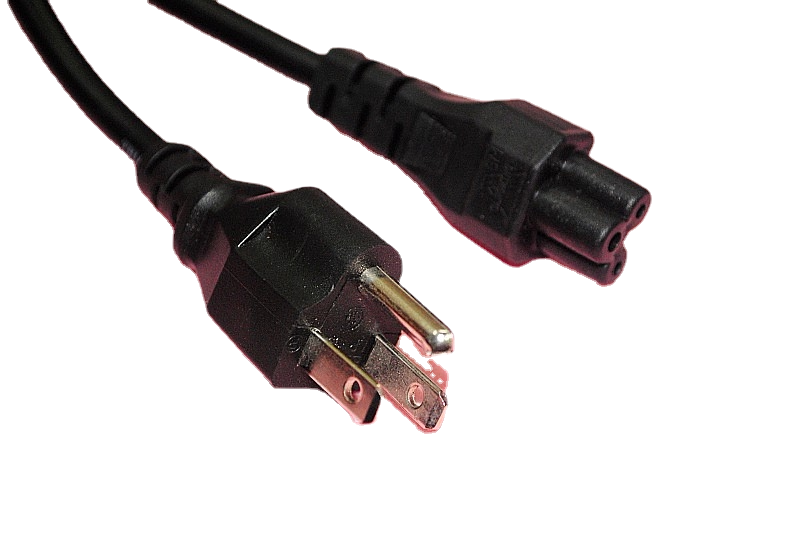 高品质1.8米美规插头梅花形尾接口电源线 3*0.75mm2电线电缆线材