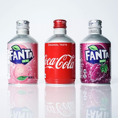 日本汽水芬达白桃味可乐