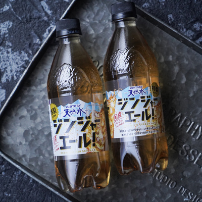 日本三得利 特制姜味碳酸饮料汽水天然水500ml 原装进口 临期清仓