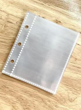 3孔1宫格卡册内页PP活页替芯拍立得3寸小卡页加厚a8方格相册内页