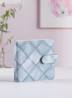 口袋浪漫:浅蓝色牛仔小卡册一宫格超透哑光A8【时尚的牛仔卡册】