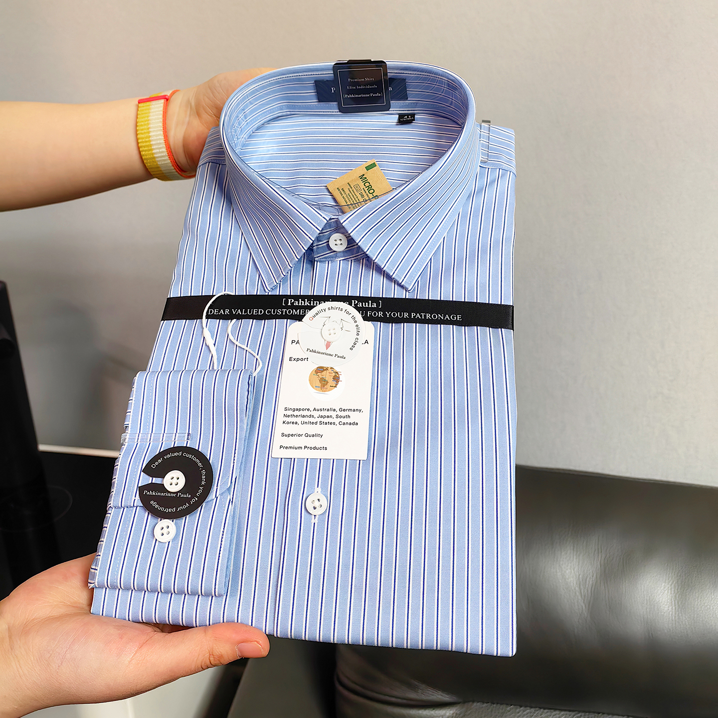 【200支纯棉】男士短袖衬衫