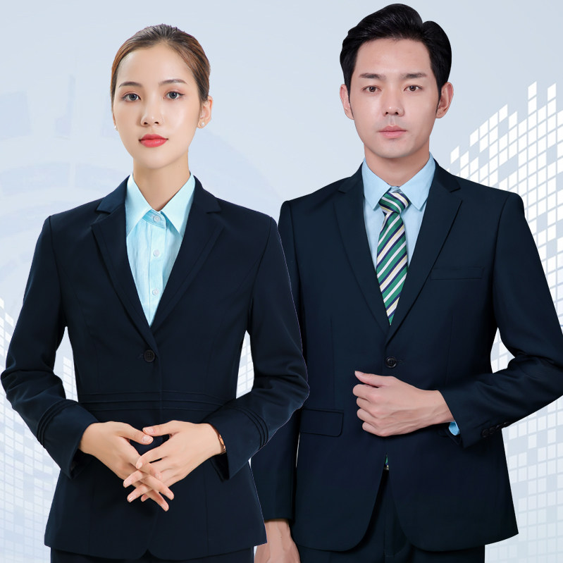 春秋新款邮政男女士西服储蓄银行行服工作服制服职业单件西装外套