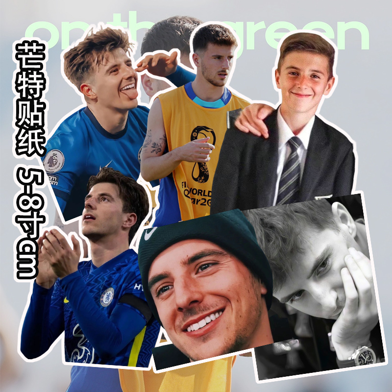 芒特周边贴纸 英格兰帅哥 切尔西世界杯球星芒特素材包学生手账贴