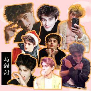 马老师周边 欧美明星周边贴纸 skam maxence人物贴画手账装饰贴图