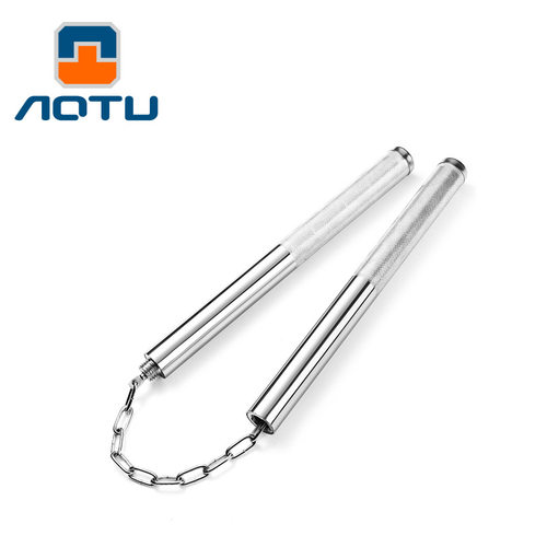 凹凸不锈钢双截棍1612