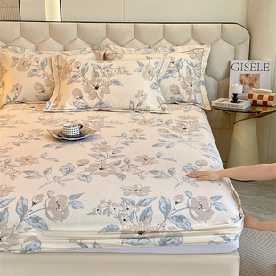 秋冬款优质加厚全棉磨毛2米x2米2大床床笠180cmx200cm200cmx220cm