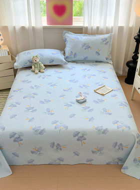 全棉双人床主卧2米x2米2大床大床单大尺寸250cmx270cm250x270纯棉