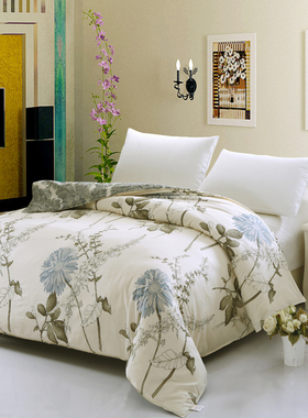 全棉布泫雅风田园碎花2.2×2.4花瓣雨被套素色ins200x230160×210