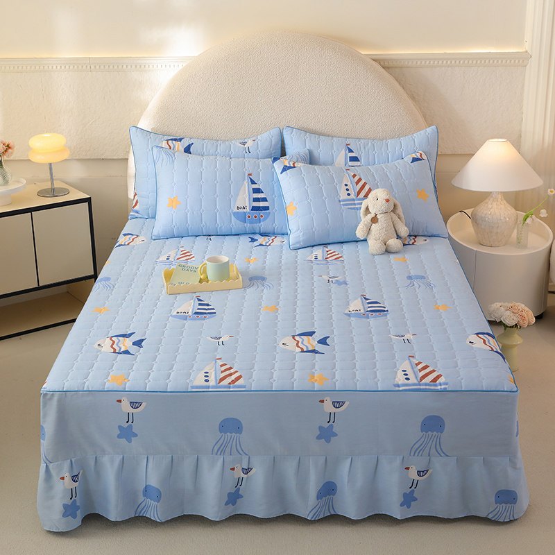 全棉加厚夹棉一米二单独可爱卡通儿童床裙男孩单件遮床加棉床裙罩,床上用品,床裙,淘宝优惠券,粉丝福利购,淘宝优惠卷