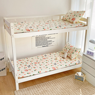 纯棉薄床垫90公分儿童高低床上下铺专用90x190床笠床罩女童男女孩