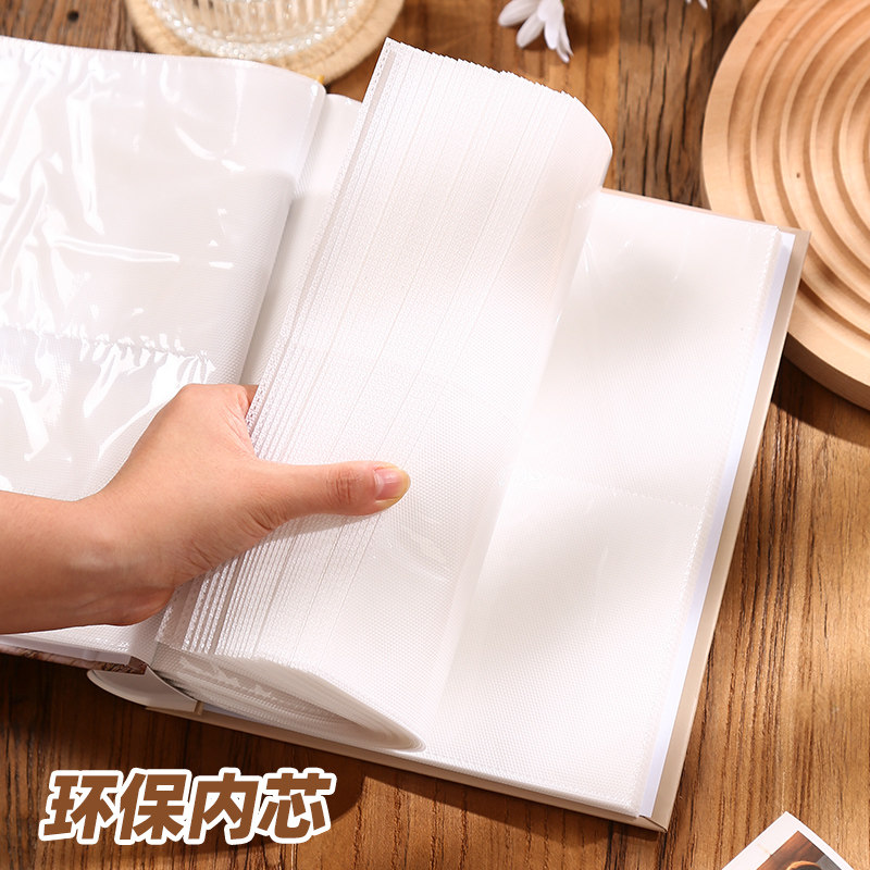 6寸200张相册本纪念册情侣影集盒装插页式M大容量明信片收纳册照