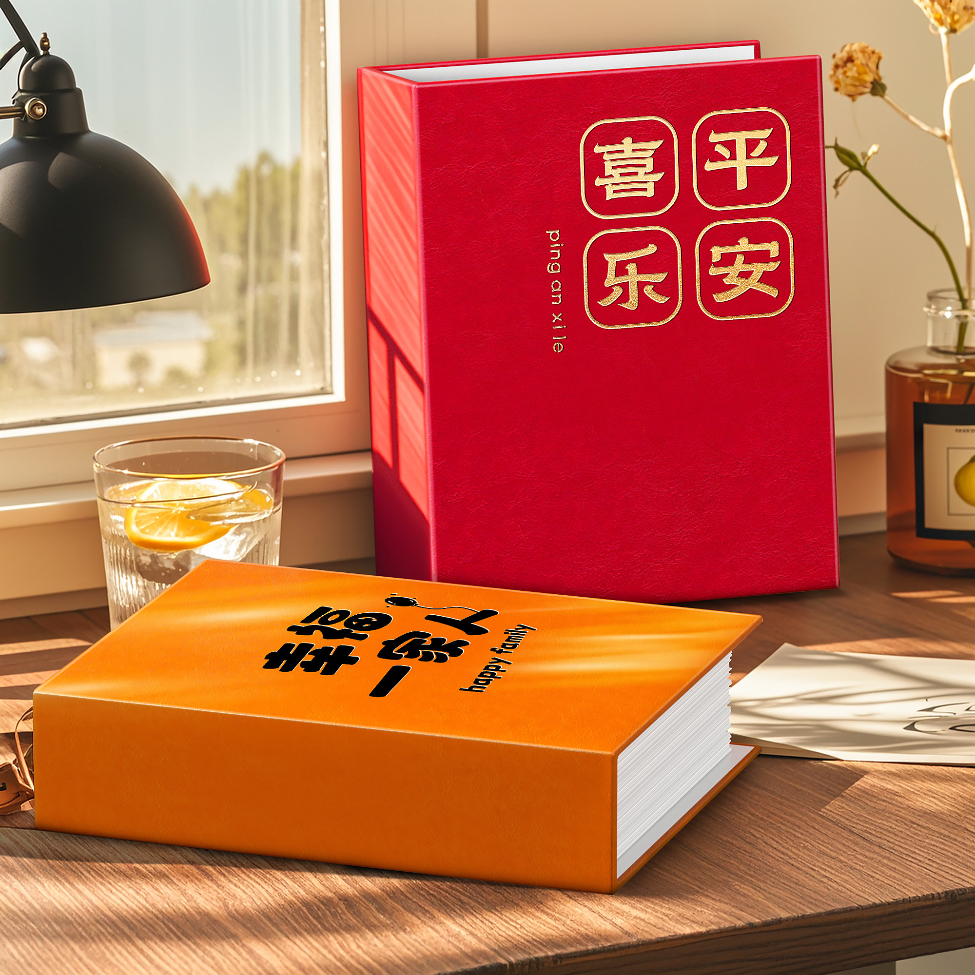 皮面高品质5678寸小相册插页式