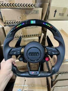 A6L S4S5S7总成碳纤维方向盘改装