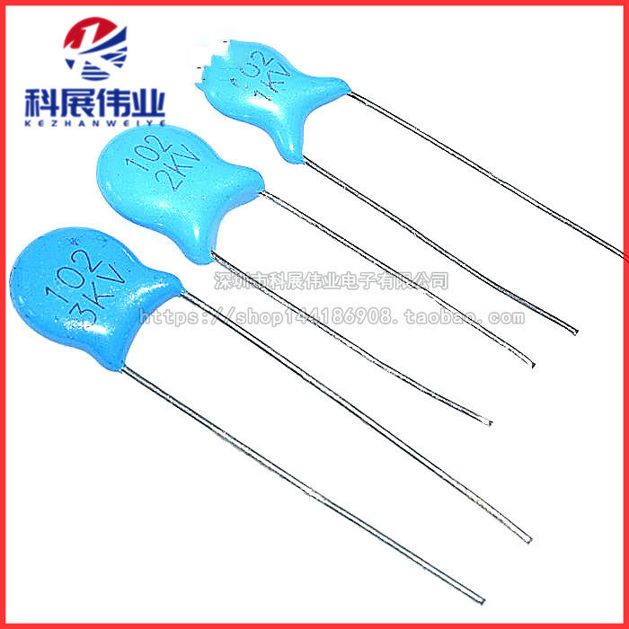 50 Condensatori Ceramici 1nF 1000V (102K) Alta Tensione, Disco, Nuovi, Made In Cina