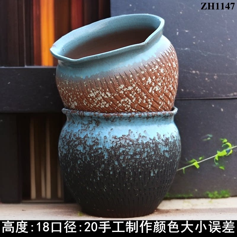 特价清仓多肉花盆粗陶大号老桩法师紫砂陶瓷复古创意简约包邮