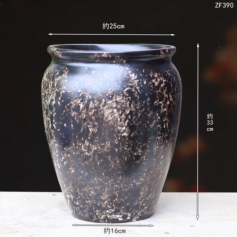 中式简约多肉花盆陶瓷家用三角梅盆栽粗陶多肉悬崖老桩庭院阳台