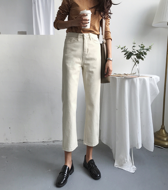 New simple jeans Capris of 2021