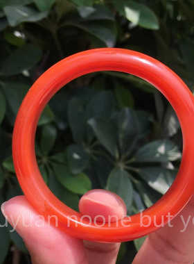 满色天然南红玛瑙柿子红经典女