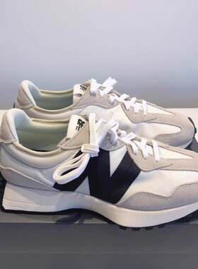 新百伦327女鞋官方正品元祖灰nb运动男鞋小蛮腰阿甘鞋子海盐色