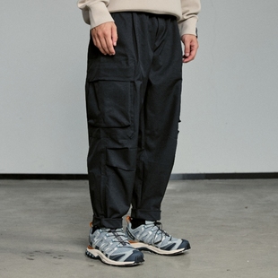 宽松束脚休闲裤 意志驱动潮牌利落精神 美式 裤 男 驾驶日收腿工装