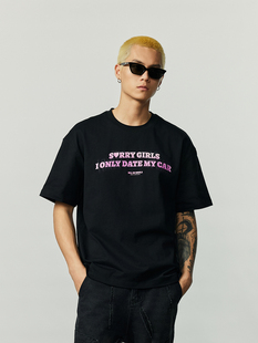 WOW意志驱动【DATE T恤】高级小众潮牌宽松休闲T恤图案变色男女款